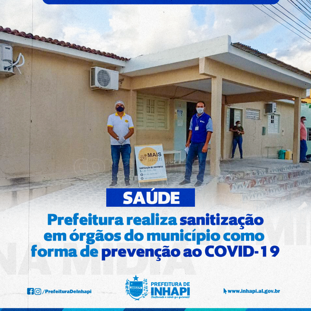 Prefeitura realiza sanitização em áreas públicas no combate à Covid-19