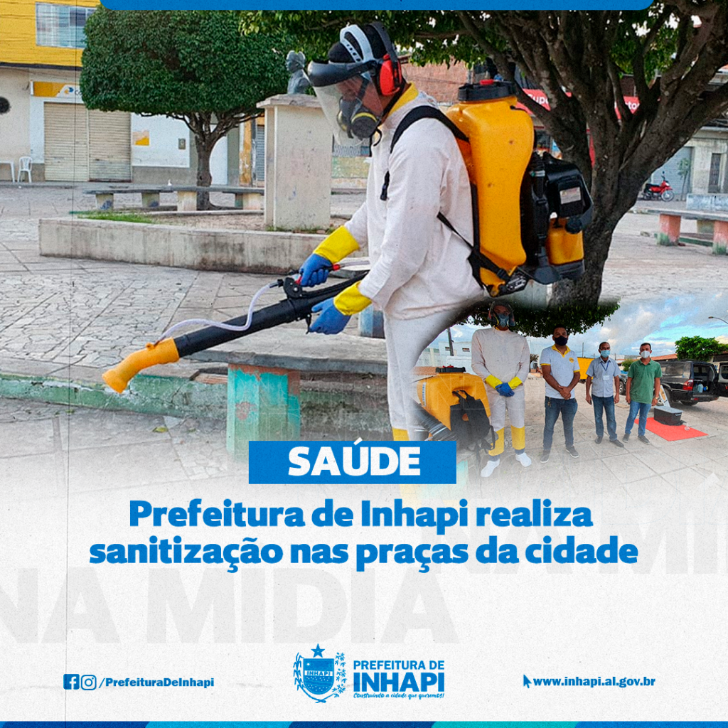 Prefeitura de Inhapi realiza sanitização nas ruas do município