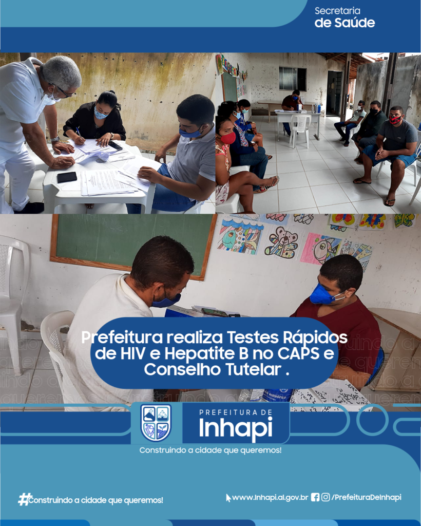 Prefeitura realiza Testes Rápidos de HIV e Hepatite B em servidores do setor Social.