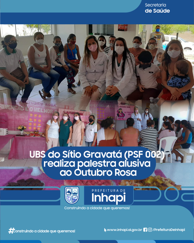 UBS do Sítio Gravatá (PSF 002) realiza palestra alusiva ao Outubro Rosa